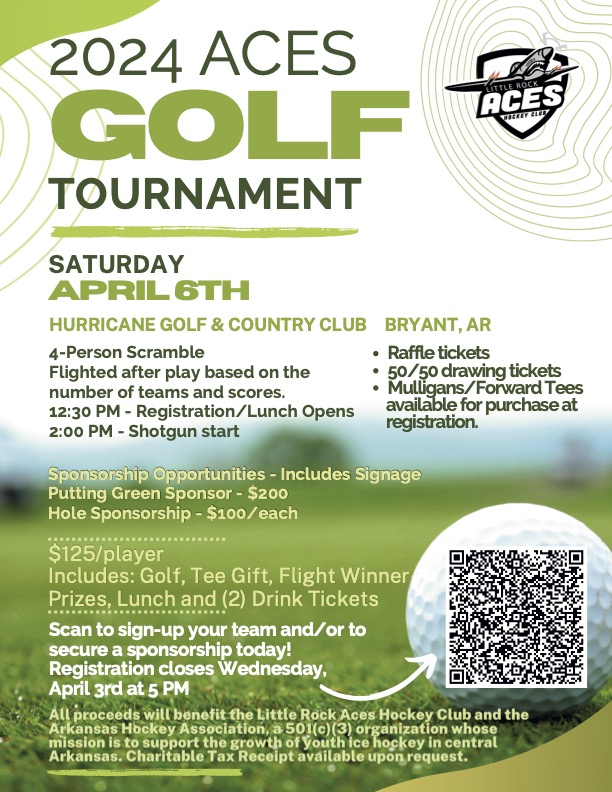 2024 Aces Golf Tournament Flyer