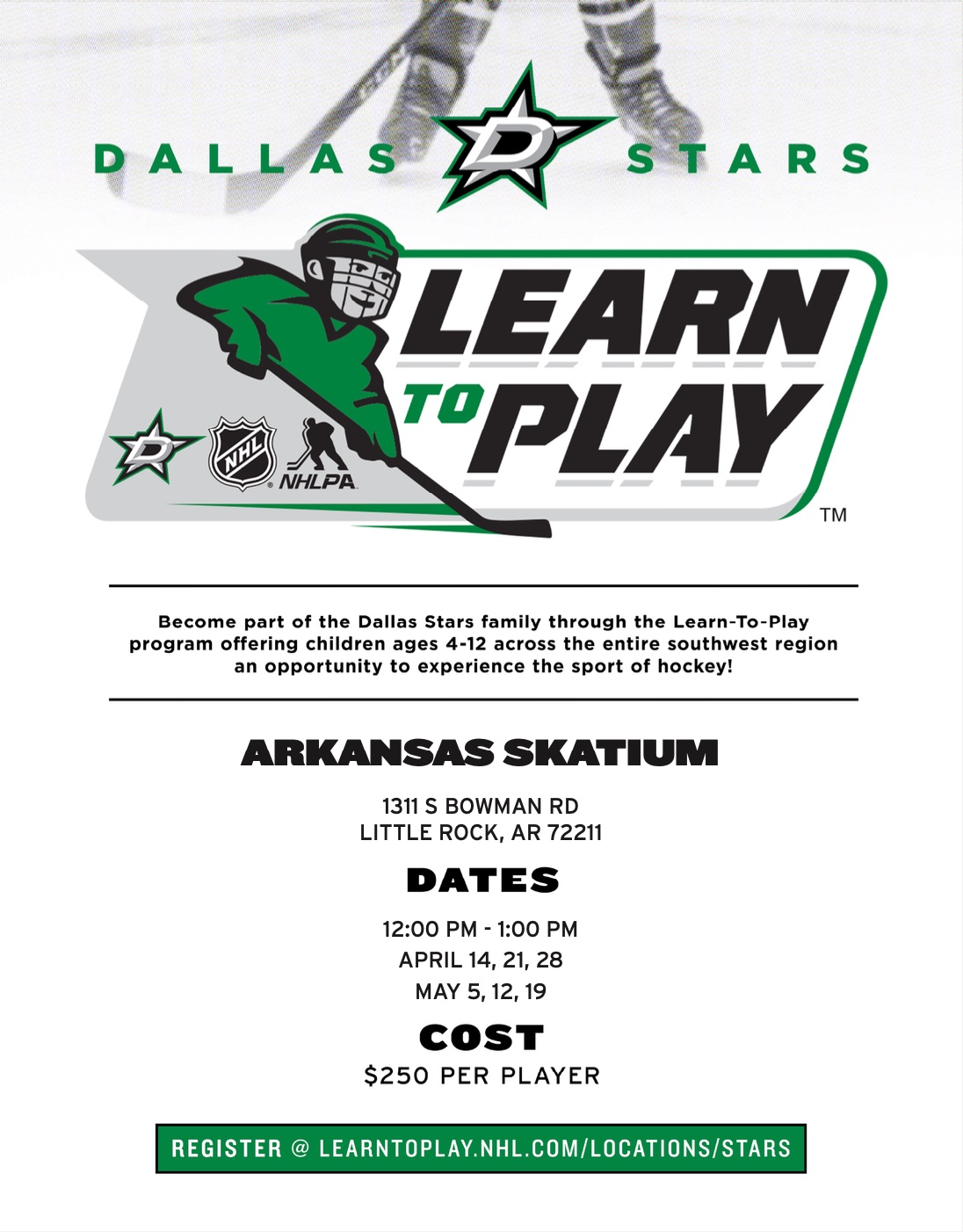 Dallas Stars Learn to Play Hockey